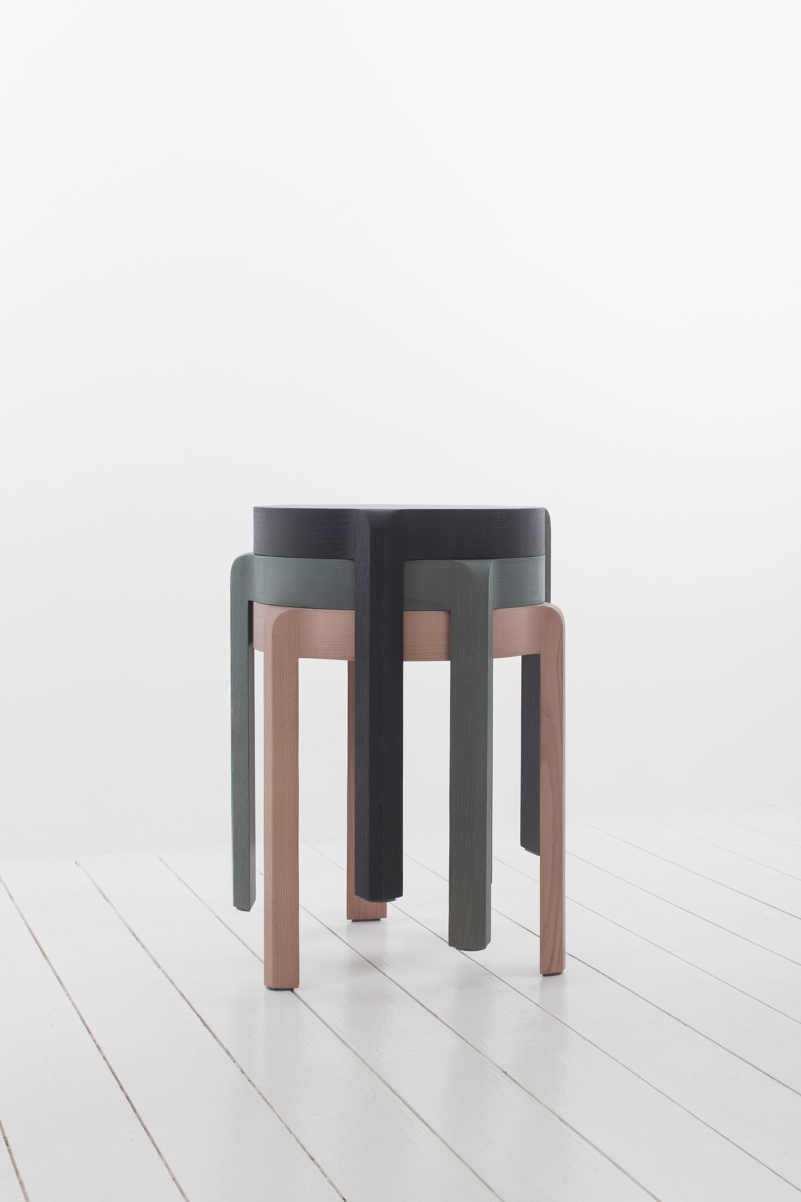 ADD STOOL blackblue, greengrey, nudegrey